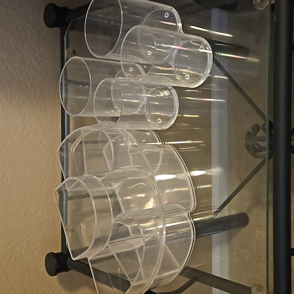 Acrylic makeup/brush holders